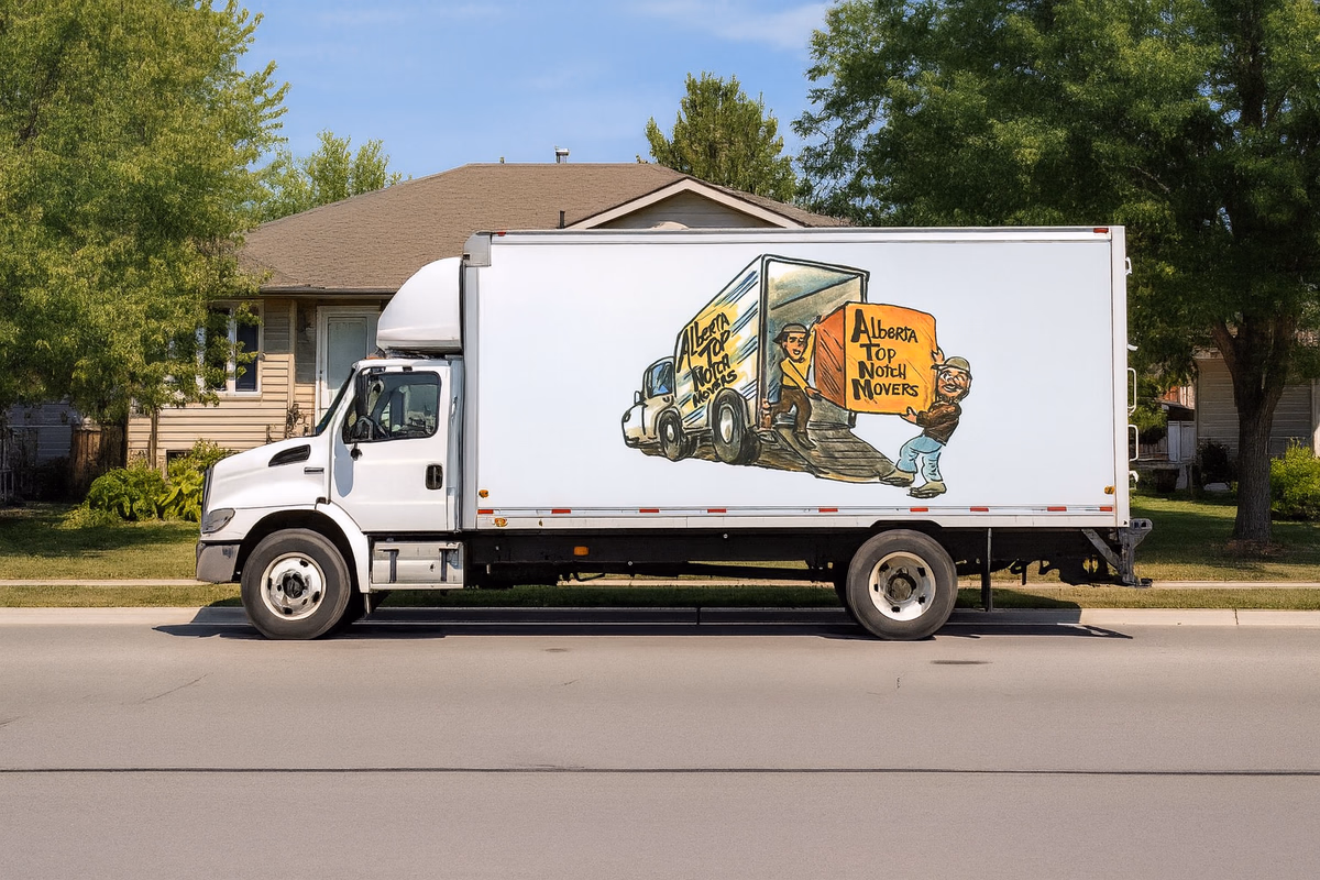 YEG's Top Notch Movers crew preparing for a residential move in Edmonton